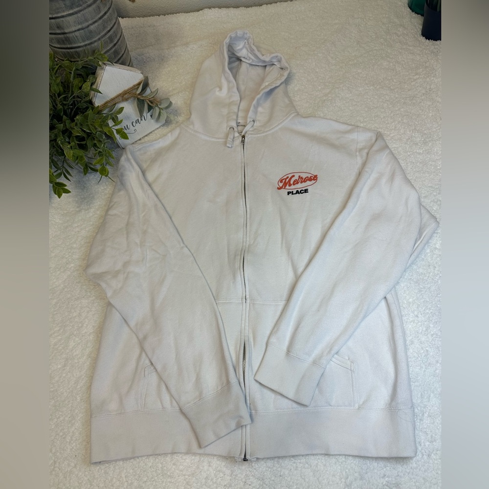 Melrose Place zip up hoodie Size XL